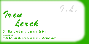 iren lerch business card