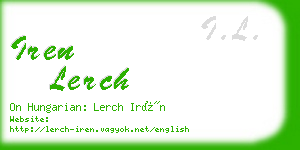 iren lerch business card